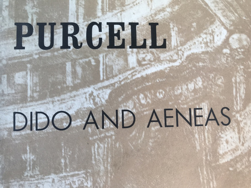 Purcell Dido Y Aeneas Ópera Barroca Partitura Voz Y Piano