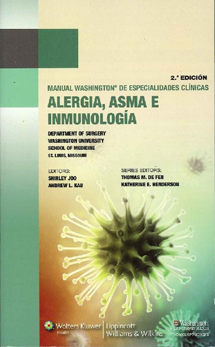 Libro Alergia, Asma E Inmunología De Shirley Joo Andrew L Ka