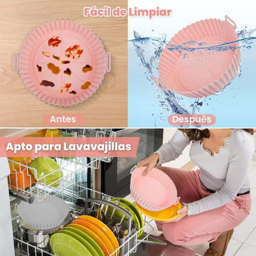 Olla De Silicona Para Freidora De Aire 4 Piezas Reutilizable