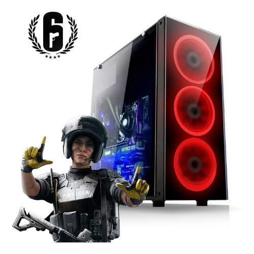 Computador Fácil Gamer Intel I5 8gb Gtx 1050-ti 4gb Hd 1 Tb