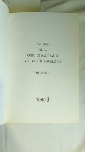 Informe De La Comisión Nacional De Verdad Y Reconciliación (Usado)