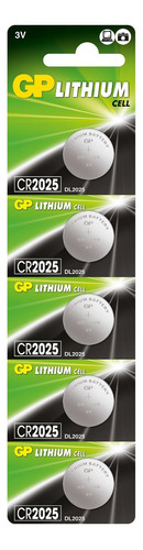 Pilas Baterias Cr2025 De Litio 3v 160mah Boton 5 Piezas 