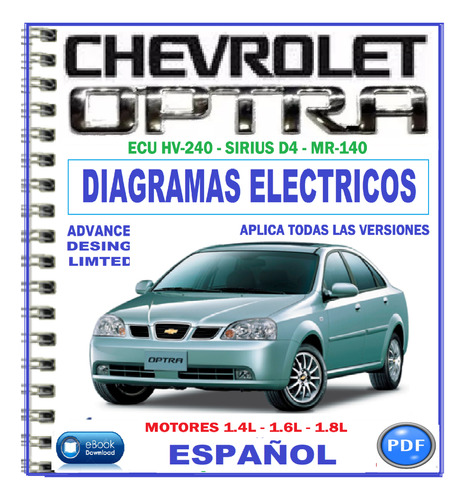 Diagramas Eléctricos Chevrolet Optra Ecm - Hv-204 64 Pines