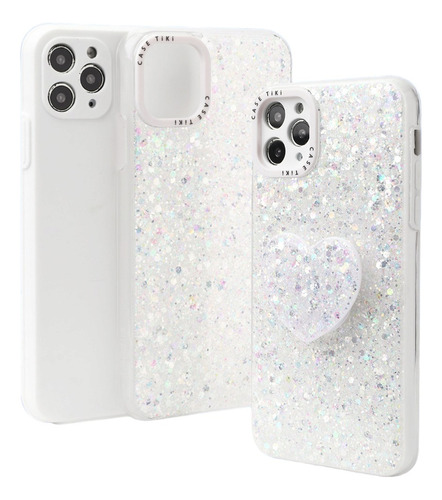 Carcasa Para iPhone 11 Glitter Incluye Pop Socket