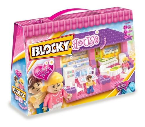 Blocky House Living Y Cocina Art 01-0643 Loonytoys