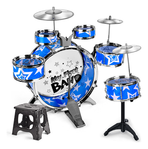 Set De Batería Jazz Drum Set De 6 Piezas Para Niños, Batería