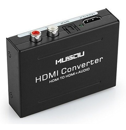 Musou 1080p Hdmi Extractor De Audio Hdmi A Hdmi Toslinkspdif