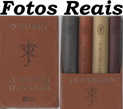 Livro Box Trilogia O Senhor Dos Anéis + Hobbit, Luxo, Bolso