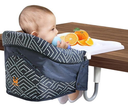 Silla Alta Con Gancho Con Bandeja, Silla Alta Portátil Para