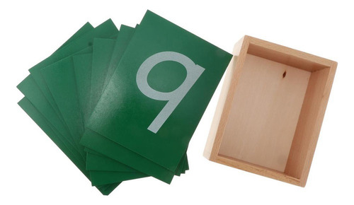 Y Número De Papel De Lija De Matemáticas Montessori Con Caja
