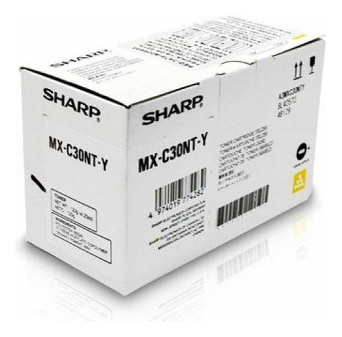 Toner Original Amarillo Sharp Mx-c30nt-y Para Sharp Mx-c300