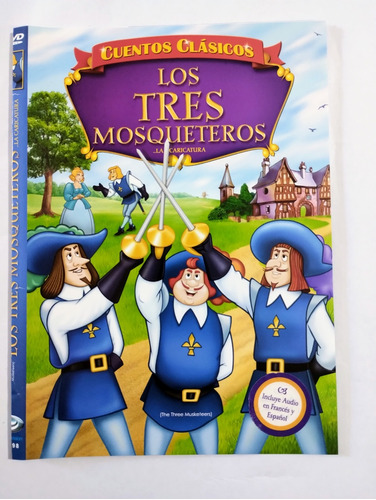 Cuento Infantil Dvd Los 3 Mosqueteros Con Audio En Español 