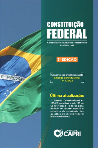 Livro Constituição Federal Do Brasil Atualizada - 2023
