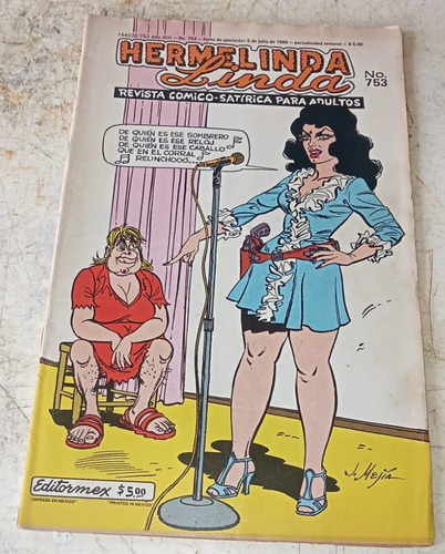 Comic Hermelinda Linda 753 Parodia Irma Serrano Editormex  
