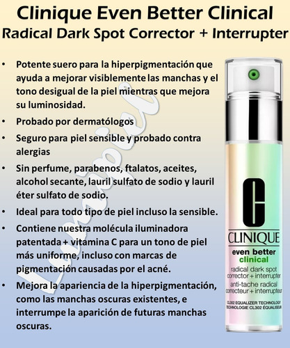 Clinique Even Better Suero Facial Antimanchas 30ml + Muestra Todo Tipo De Piel Día/noche