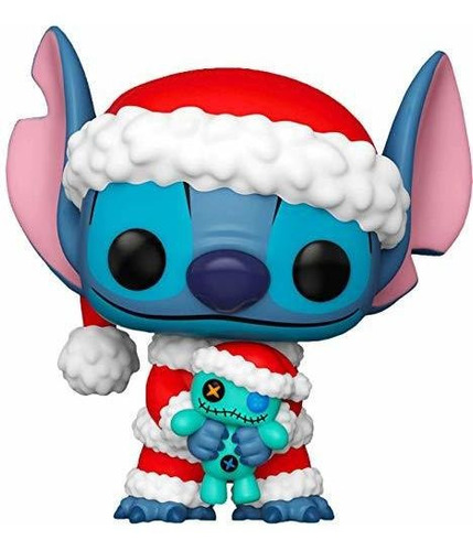 Funko Pop Santa Stitch Con Scrump