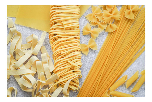 Vinilo 40x60cm Pastas Secas Frescas Gourmet Cocina Chef P2