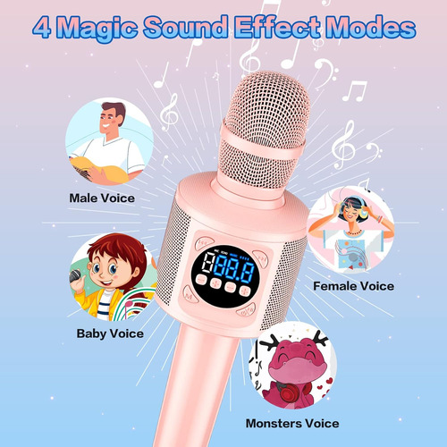 Yll Micrófono De Karaoke Para Automóvil, Micrófono Bluetooth