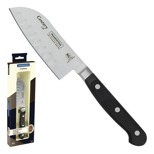 Faca Tramontina Century 4 Santoku Fatiar E Picar 24020/104 Cor Inox