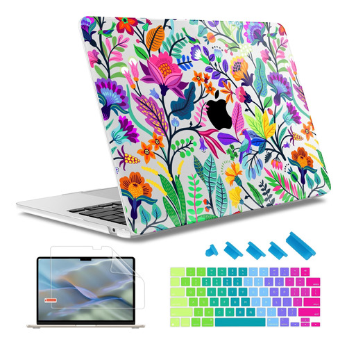 Funda May Chen Para Macbook Air 13 M2 + C/teclado Colorful