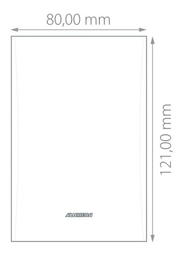 Placa 4x2 3 Modules Inova Pro Class Alumbra Preto Fosco