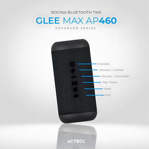 Alto-falante Acteck Ap460 AC-934961 Glee Max BT 5.0 TWS IPX5 de 10 W