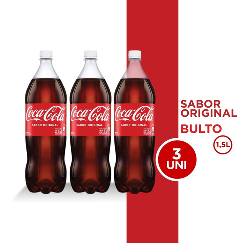 Refresco Sabor Original Pet 1.5l 3 Unidades Coca - Cola