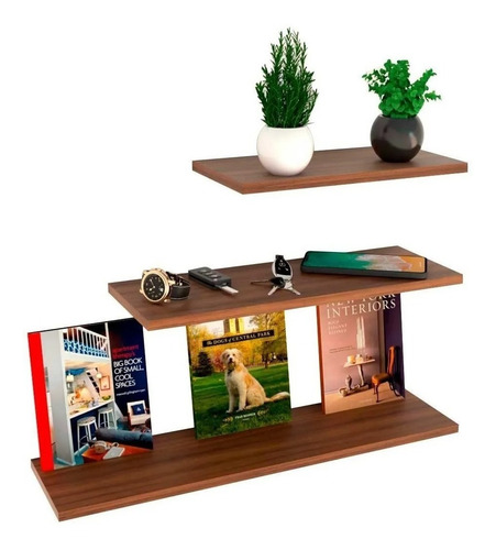 Imagen 9 de 10 de 3 Repisas Flotantes Modernas Minimalistas Melamina Mixtas