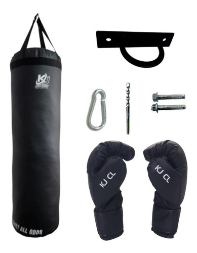 Kit De Box Publico#2 Costal 120cm+ancla+guantes Saco D Boxeo