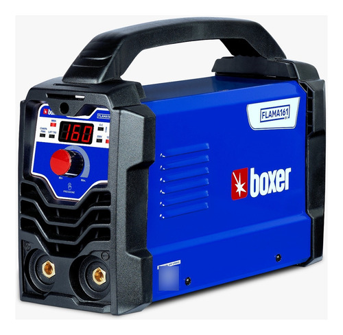 Máquina de solda inverter Boxer Flama 161 BV azul e preta 110V/220V