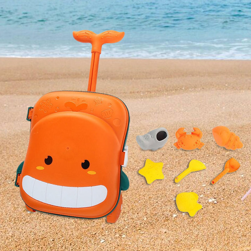 Juguete De Playa Para Niños, Cubierta De Carrito, Naranja