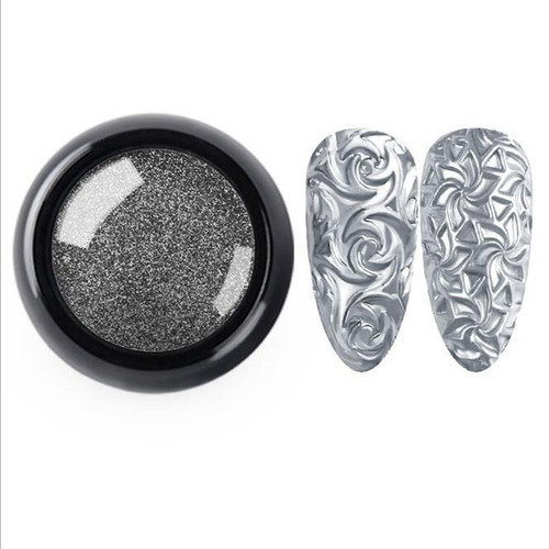 Polvo De Uñas Glitter Mirror Powder 3d Relief Special