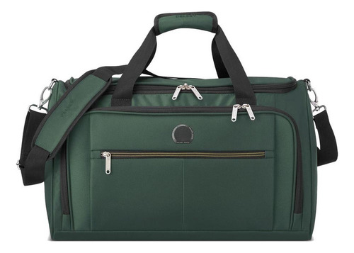 Bolso De Viaje 50 Cm. Apto Cabina Delsey Pin Up Color Verde Green