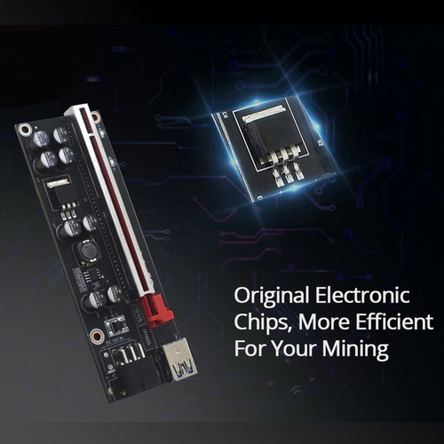 Imagem 3 de 5 de Cabo Riser Mineração Pci 1x To 16x Mini Pci-e 3.0 V009s Plus