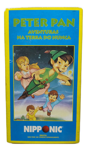 Fita Vídeo Vhs Peter Pan Aventuras Na Terra Do Nunca Nipponi (Usado)