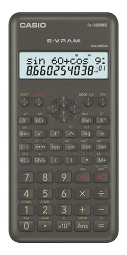 Calculadora Cientifica Casio Fx-350ms 2 240 Funciones Negra