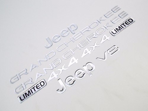 Imagen 1 de 4 de Emblemas Jeep Grand Cherokee Limited, Resina Americana. 