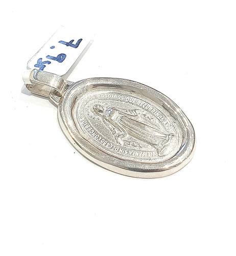  Dije Medalla Milagrosa Virgen Maria De Plata 925 Cod.1281