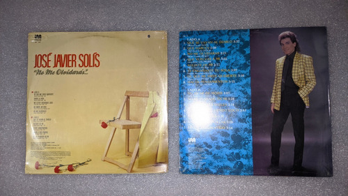 José Javier Solís - No Me Olvidarás + 15 Grandes Éxitos Lp's (Usado)