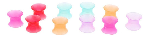 2x 5 Pares / Pieza Novedad Silicona Túneles De Oído