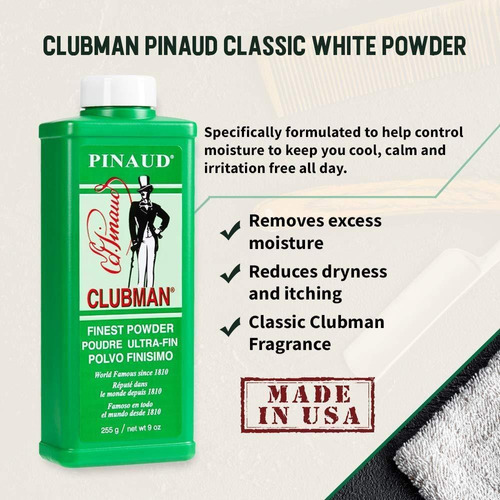 Talco Polvilho Clubman Pinaud - 255g