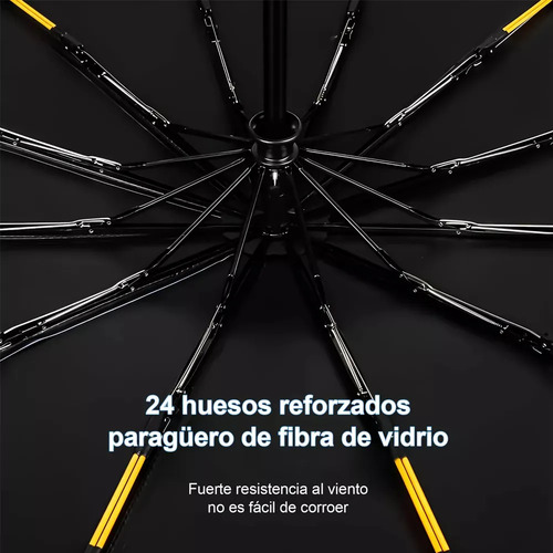 Paraguas Automático Reforzado Extra Grande De 106 Cm Con