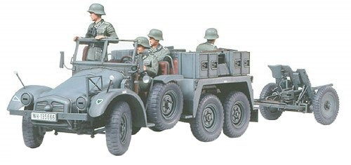 Tamiya Models Krupp Protze Towing Truck With 37mm Pak