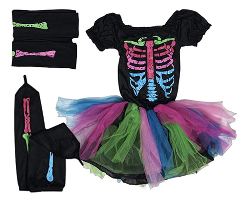 Disfraz De Halloween Para Niñas Disfraz De Esqueleto Para Ni