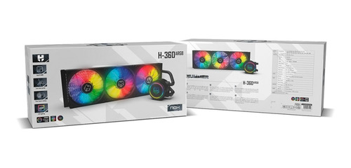 Imagen 3 de 8 de Watercooling Nox Hummer H-360 Argb Intel 1200 1151 Amd Am4