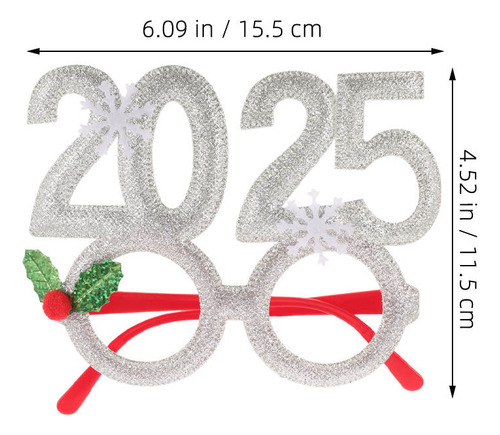 4 Gafas Para Fiesta De Navidad 2025, Año Nuevo, Divertidas Y