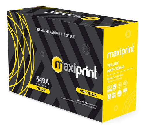 Toner Maxiprint Compatible Hp Yellow Ce262a 648a