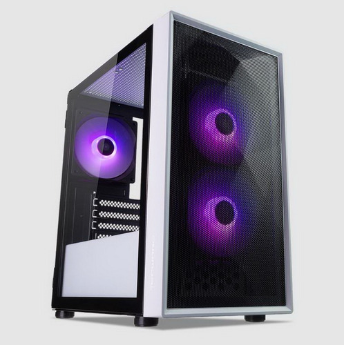 Imagen 2 de 8 de Gabinete Tecware Forge M2 3 Coolers Argb Mesh Frontal Blanco