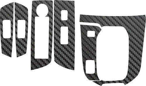 Kit Sticker 4 Puertas/panel Central Mazda Cx-9 Cx9 2019 2023 Color Vinil Fibra De Carbono