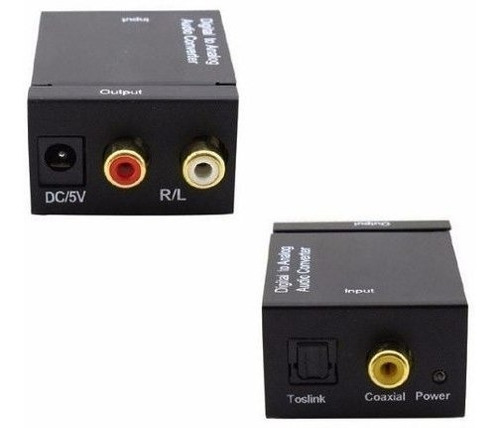 Adaptador Conversor Óptico Toslink E Coaxial S/pdif Para Rca